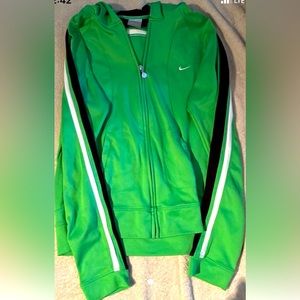 Nike zip up fitted  size large, one small snag but not noticeable